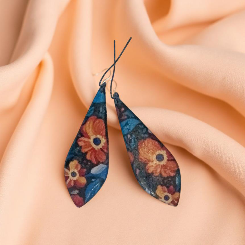 Artistic Picasso Floral Earrings