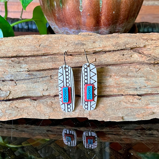 Cream, Rust, and Turquoise Wires Southwestern Style