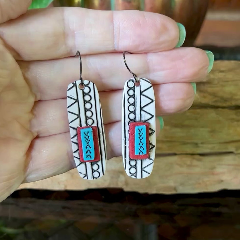 Cream, Rust, and Turquoise Wires Southwestern Style